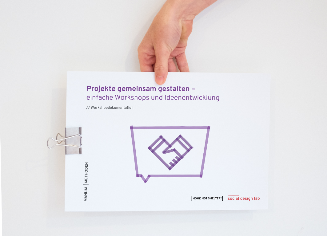 Produktfoto eines Heftes mit dem Titel: Projekte gemeinsam gestalten – einfach Workshops und Ideenfindung